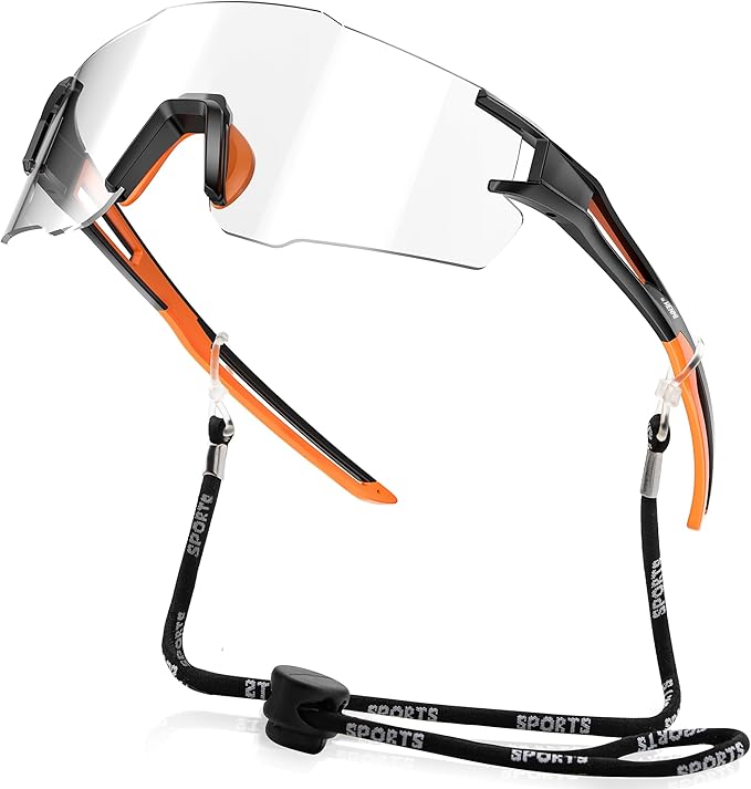 HENMI Fahrradbrille für Herren Damen, UV400 Schutz Sport Sonnenbrille
