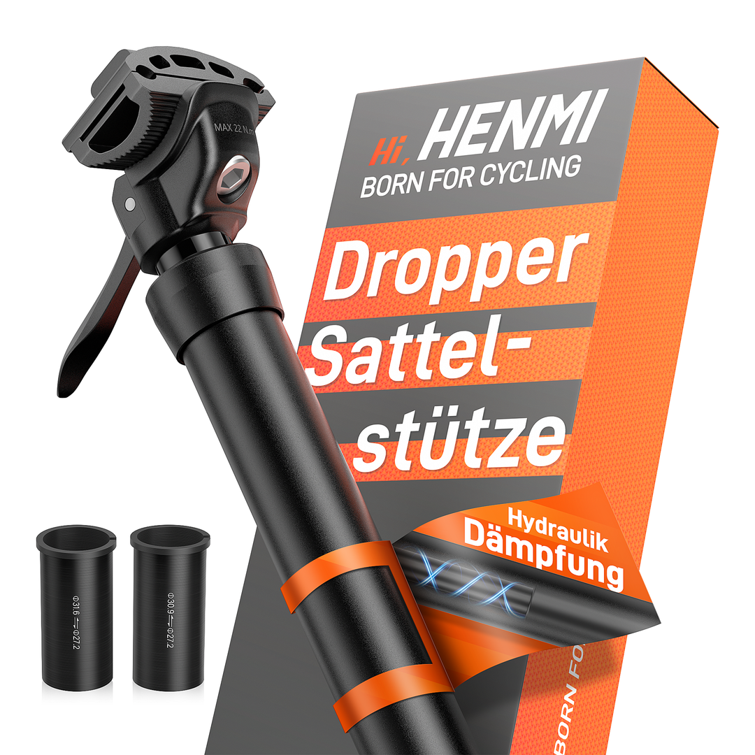 HENMI Dropper Post im Test: Die Luftdruck-Sattelstütze, die deinen Ride verändert