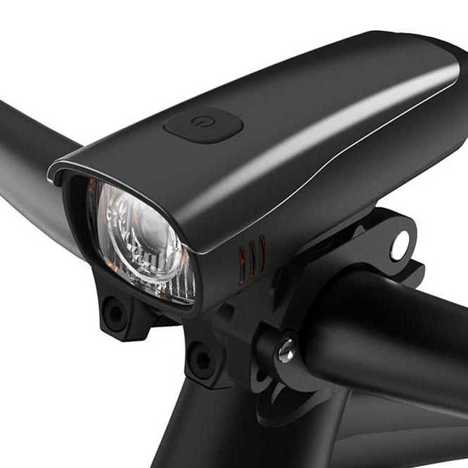 HENMI 30LUX USB wiederaufladbare Fahrradlampe, StVZO Elektrofahrradvorderlicht, CREE LED, wasserdicht