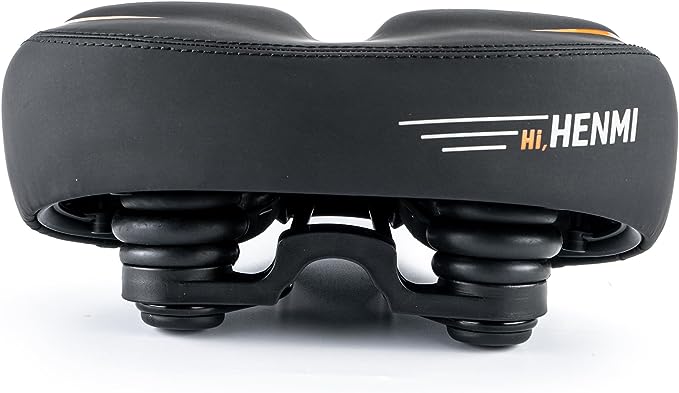 weicher bequemer fahrradsattel HENMI Fahrradsattel, Bequem Weich Herren Damen Fahrradsattel mit Feder