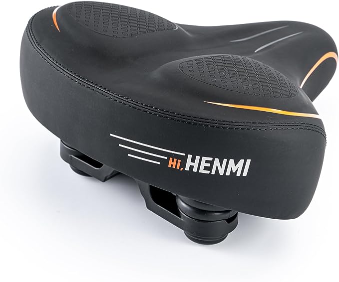 weicher damen fahrradsattel HENMI Fahrradsattel, Bequem Weich Herren Damen Fahrradsattel mit Feder