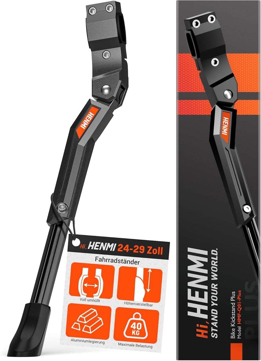 henmi fahrradständer 24-29 zoll HENMI Fahrradständer 24-29 Zoll Plus, Hinterbauständer rutschfest Seit