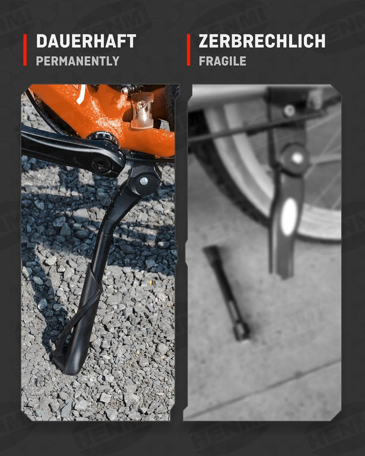 HENMI Fahrradständer 20–24 Zoll Kinderfahrrad Ständer, Höhenverstellbar Kinder Fahrradständer, Aluminiumlegierung Mittelhalterung für Mountainbike, Rennrad, Sportfahrrad, Cityrad