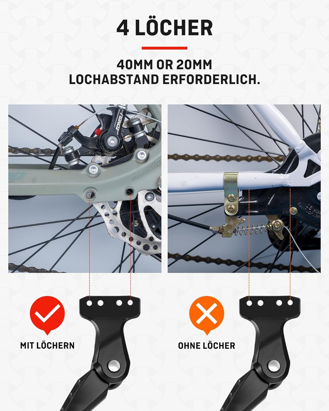 henmi fahrradständer 24-29 zoll HENMI Fahrradständer 24-29 Zoll, Konzipiert für E-Bike und MTB, Nur ge