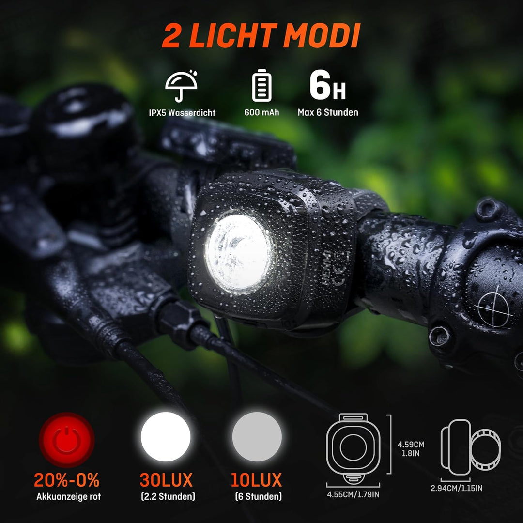 led fahrradbeleuchtung set stvzo HENMI Fahrrad Lichter Led Set,Stvzo Zugelassen Fahrradlicht Vorne und