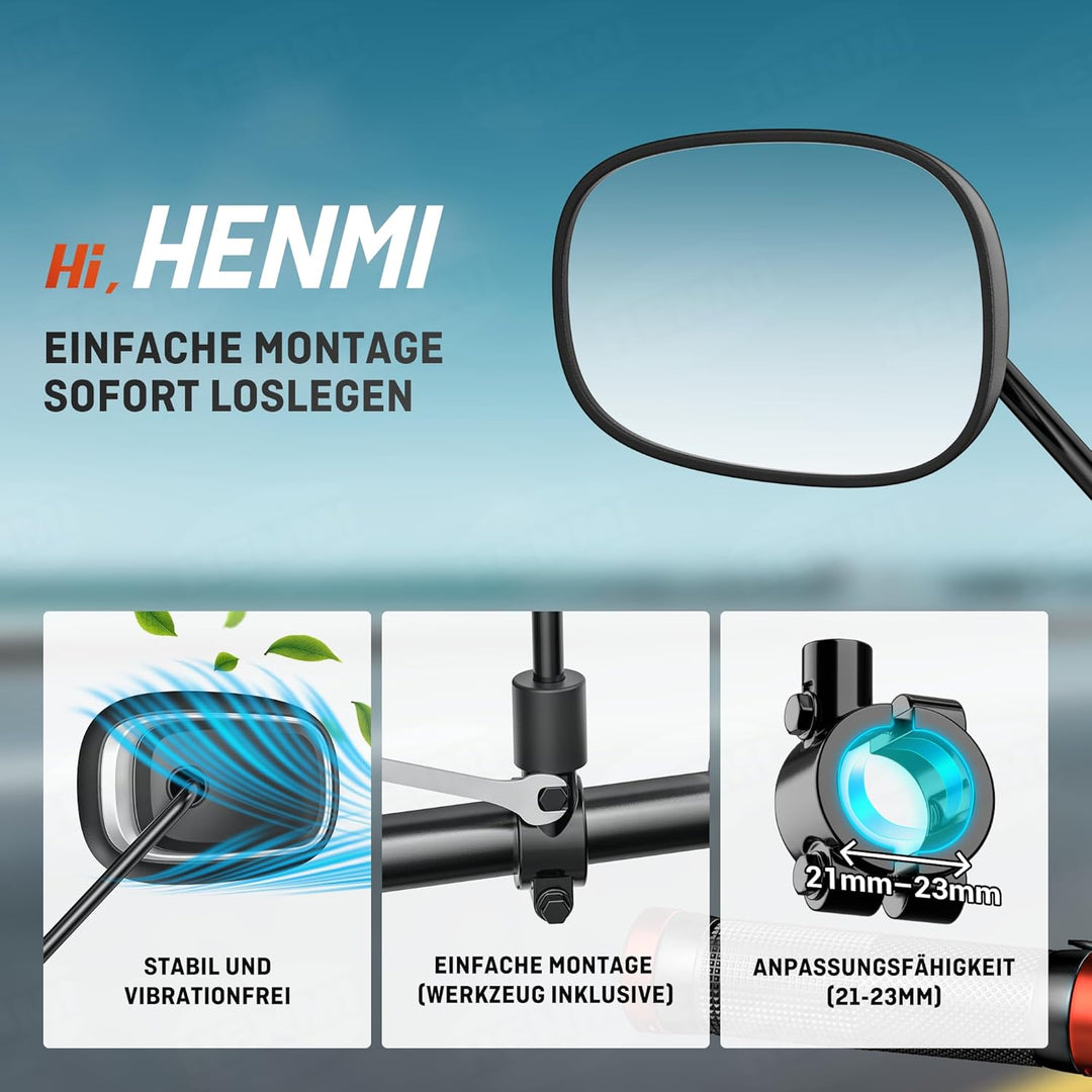 Fahrradrückspiegel für Lenker Drehspiegel Rückspiegel Lenkerspiegel für Fahrrad rennrad Mountainbikes radfahrer (Ovalvariante)