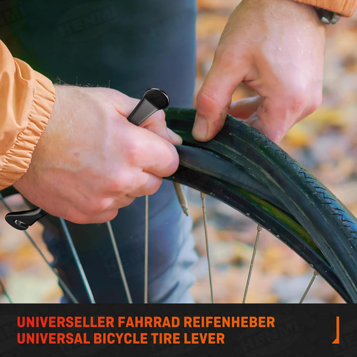 HENMI 3 Stück Reifenheber Reifenheber Fahrrad Metall Fahrrad Reifenheber Stark Robust Fahrradreifen Montagewerkzeug Wechselnwerkzeug