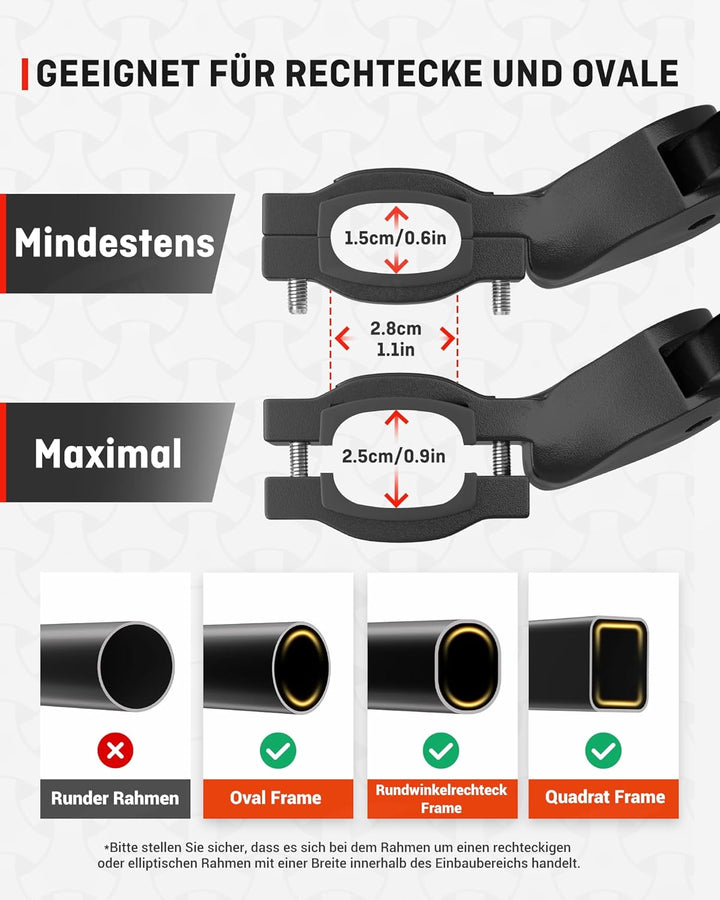 HENMI Fahrradständer 24-29 Zoll,Maximale Belastung(Pro 35,Pro+ 45, Pro Max45) KG,Höhenverstellbarer Fahrrad ständer,Stabil Fahrradständer für Mountainbike, Trekkingrad, Cityrad, Pendlerfahrräder