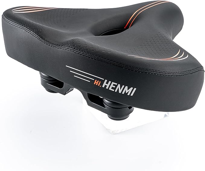 fahrradsattel weich herren HENMI Fahrradsattel, Bequem Weich Herren Damen Fahrradsattel mit Feder