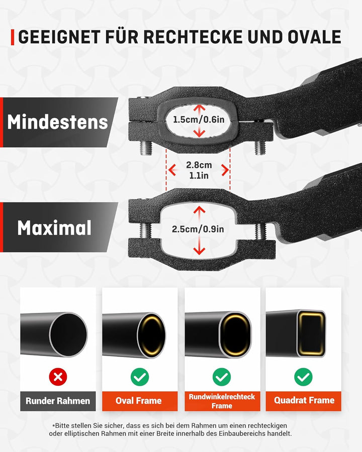 HENMI Fahrradständer 24-29 Zoll, Höhenverstellbar, rutschfest Seitenständer. Stabil Fahrradständer für Mountainbike, E-Bike, Trekkingrad, Cityrad, Pendlerfahrräder.