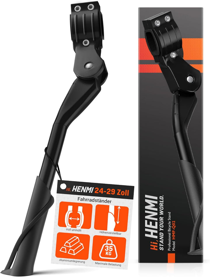 HENMI Fahrradständer 24-29 Zoll,Maximale Belastung(Pro 35,Pro+ 45, Pro Max45) KG,Höhenverstellbarer Fahrrad ständer,Stabil Fahrradständer für Mountainbike, Trekkingrad, Cityrad, Pendlerfahrräder