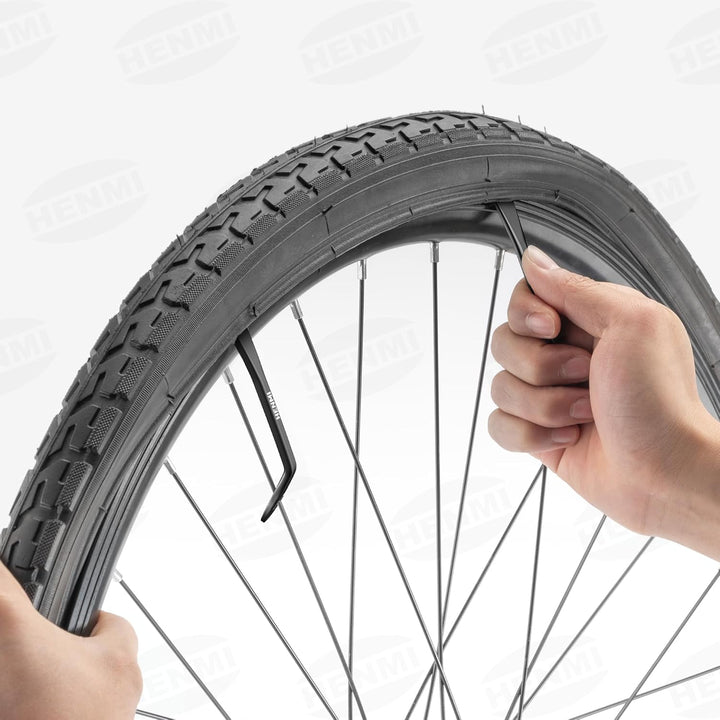 HENMI 3 Stück Reifenheber Reifenheber Fahrrad Metall Fahrrad Reifenheber Stark Robust Fahrradreifen Montagewerkzeug Wechselnwerkzeug