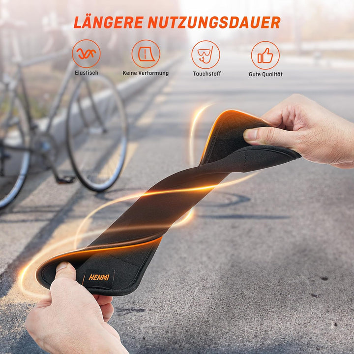 HENMI Fahrrad Rahmenschutz 4er Set,Carbon Rahmenschutz Fahrradträger,Fahrrad Transportschutz,Transportschutz Passend für Thule Fahrradträger,Fahrrad Zubehör