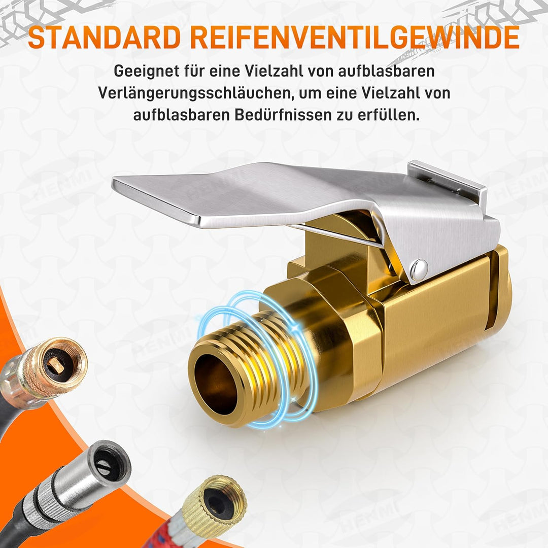 HENMI Fahrradventil Adapter Set, Alle Ventiladapter Fahrrad, Autoventi