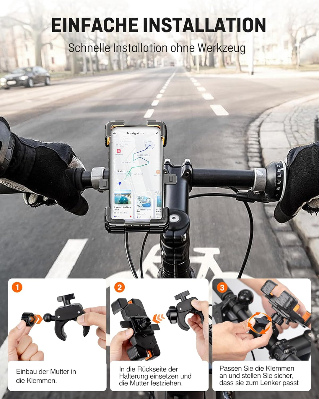 handyhalterung fahrrad rossmann HENMI Universelle Handyhalterung Fahrrad Lenker für Handys 5,5-7,5 Zol