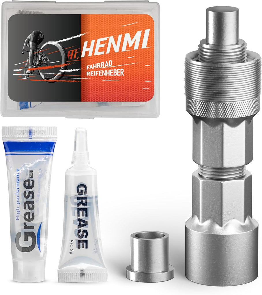 pedal abzieher fahrrad HENMI Fahrrad Kurbelabzieher Set, Universal Tretlager Abzieher Fahrrad
