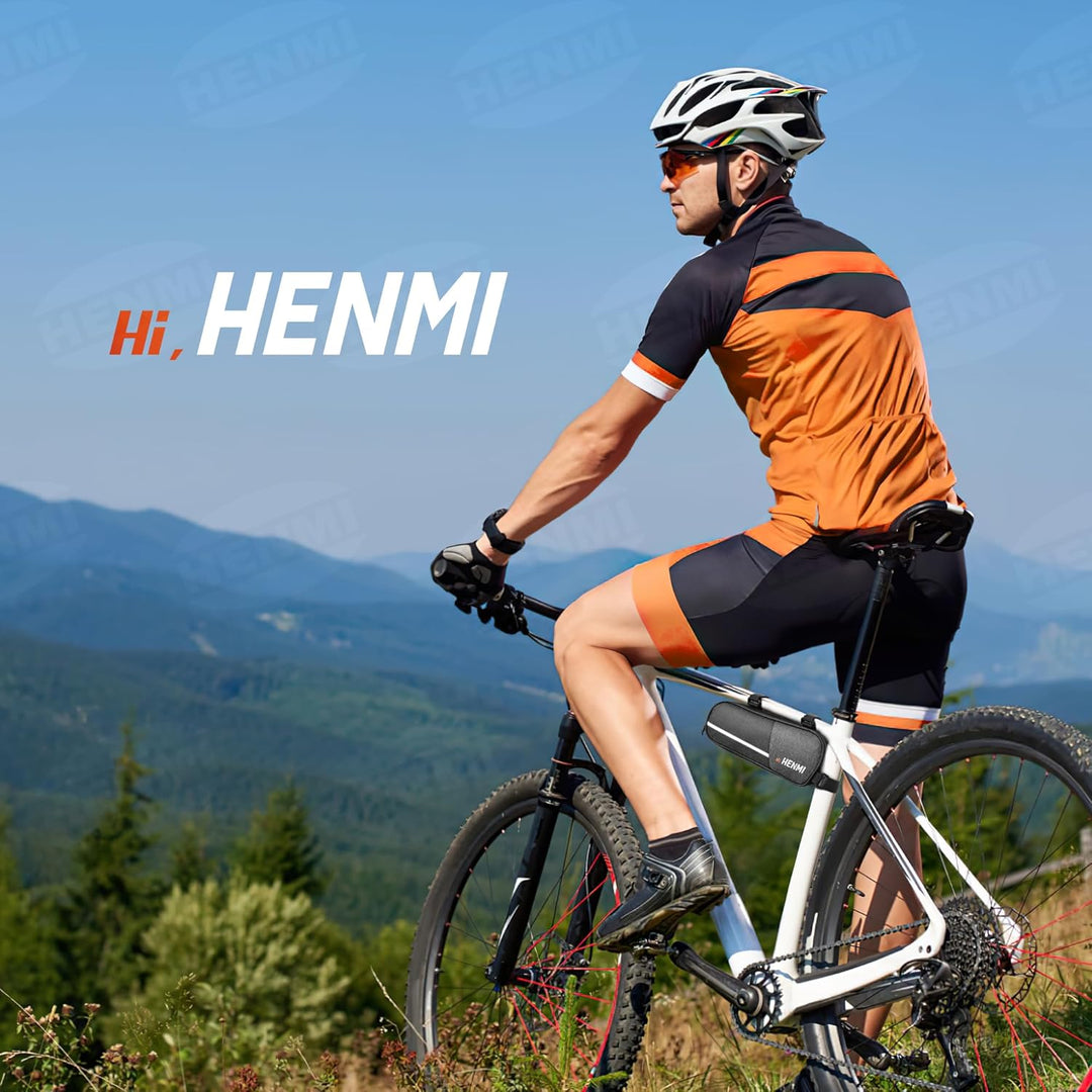 rennrad rahmentasche klein HENMI Fahrradtasche Rahmen, Rahmentasche Fahrrad Klein mit Reflektiere