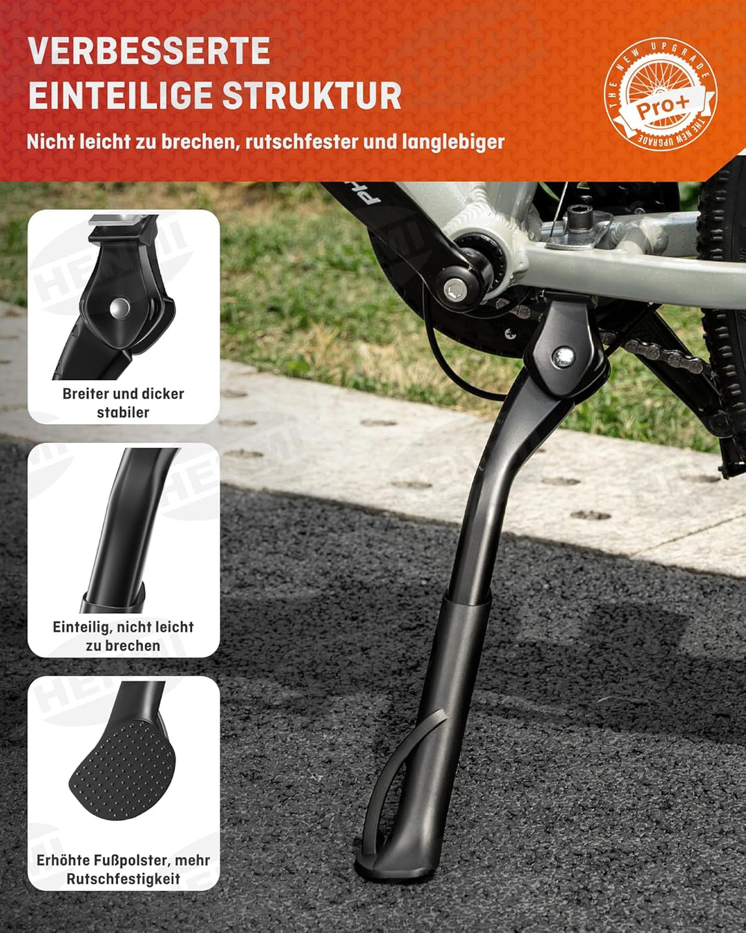 mini fahrradständer HENMI Fahrradständer 24-29 Zoll Pro+, Höheverstellbar Mittelständer fü