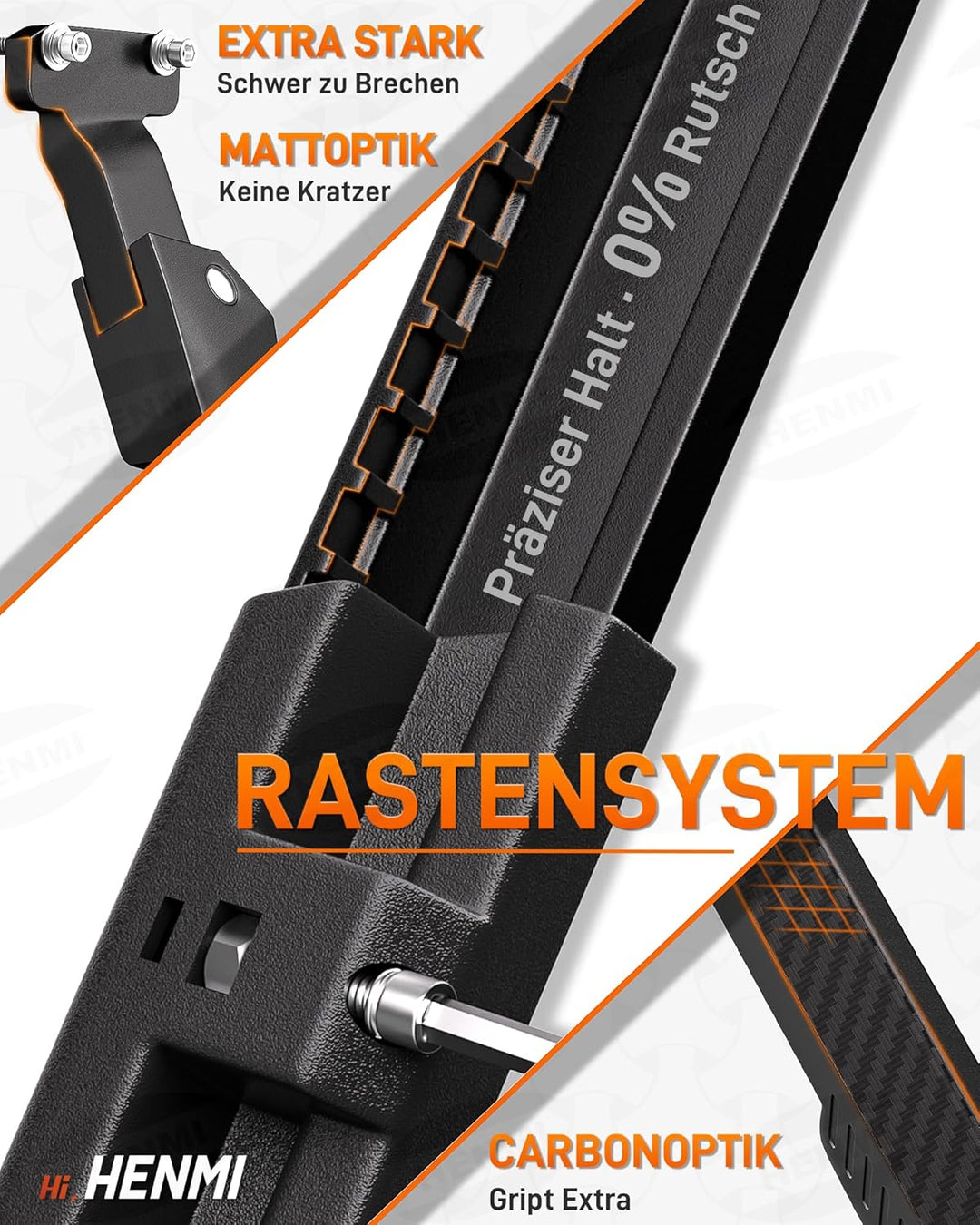 HENMI Fahrradständer E-Bike 24-29Zoll, fahrradständer 40mm lochabstand mit 2 löchern Extra Stabil 80KG, Verstellbarer Fahrradständer für e Bike Mountainbike Rennrad