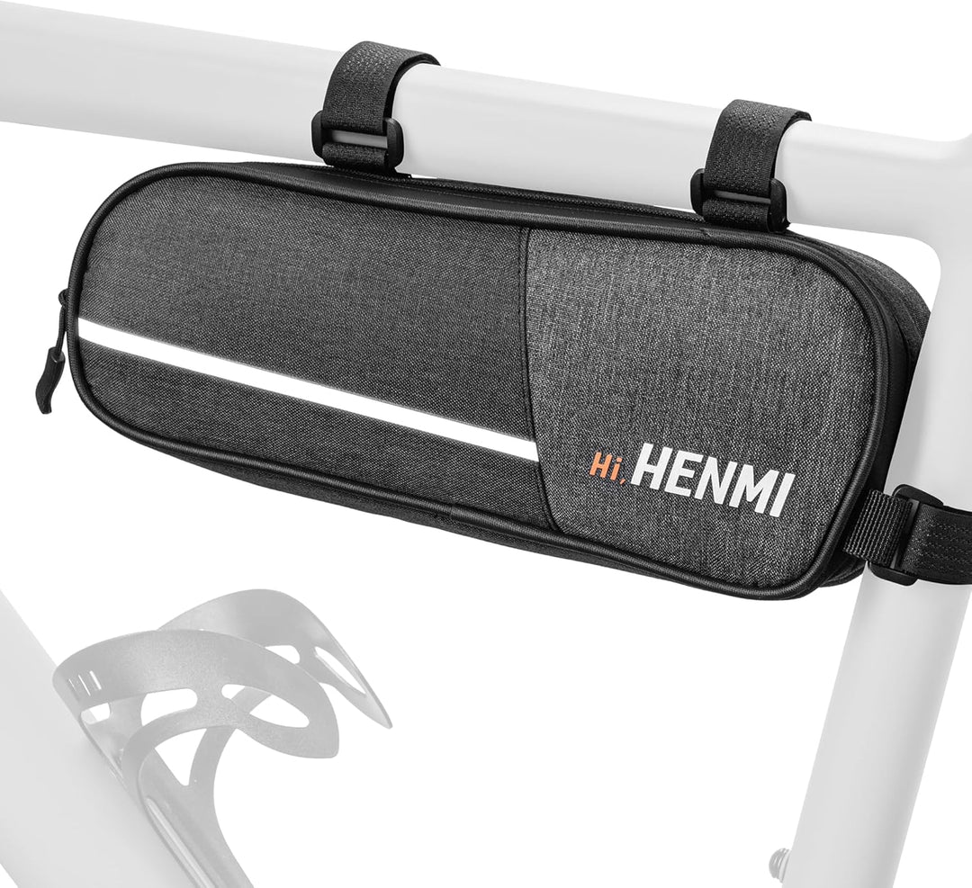 kleine fahrradtasche für rahmen HENMI Fahrradtasche Rahmen, Rahmentasche Fahrrad Klein mit Reflektiere