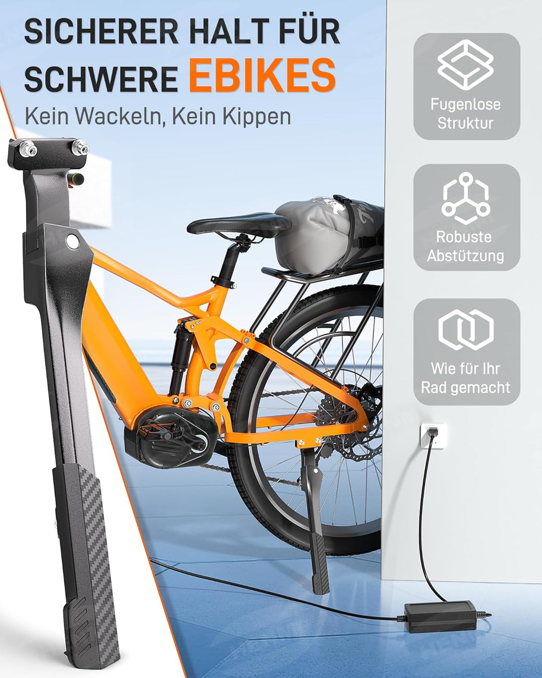 fahrradständer e bikes HENMI Fahrradständer E-Bike 24-29Zoll, fahrradständer 40mm lochabstand
