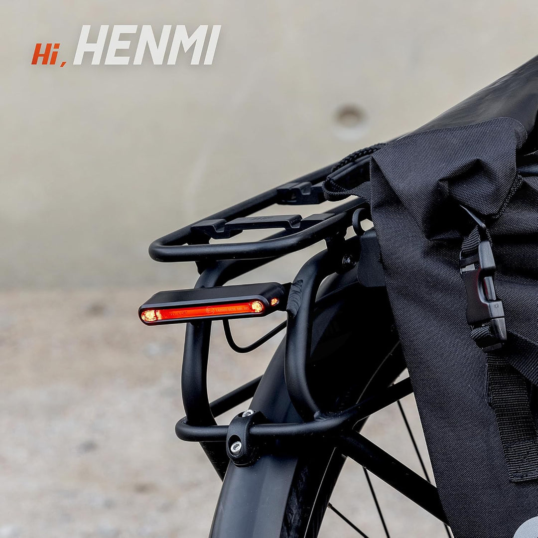 fahrrad bremslicht e-bike HENMI StVZO-zugelassenes E-Bike-Rücklicht mit Bremslicht, IPX5 Wasserd