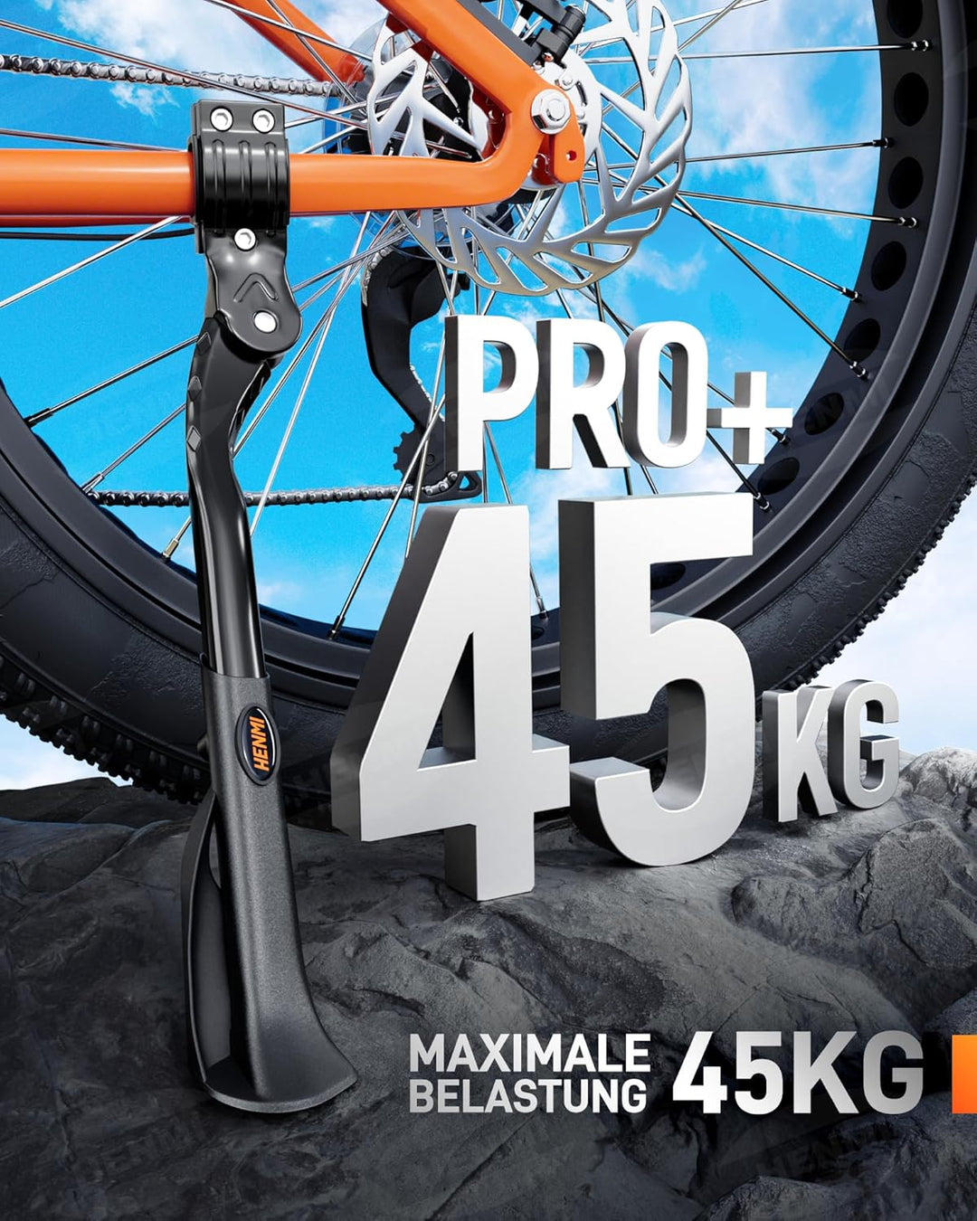 pro fahrradständer bike stand HENMI Fahrradständer 24-29 Zoll, Höhenverstellbar und Universal Seiten