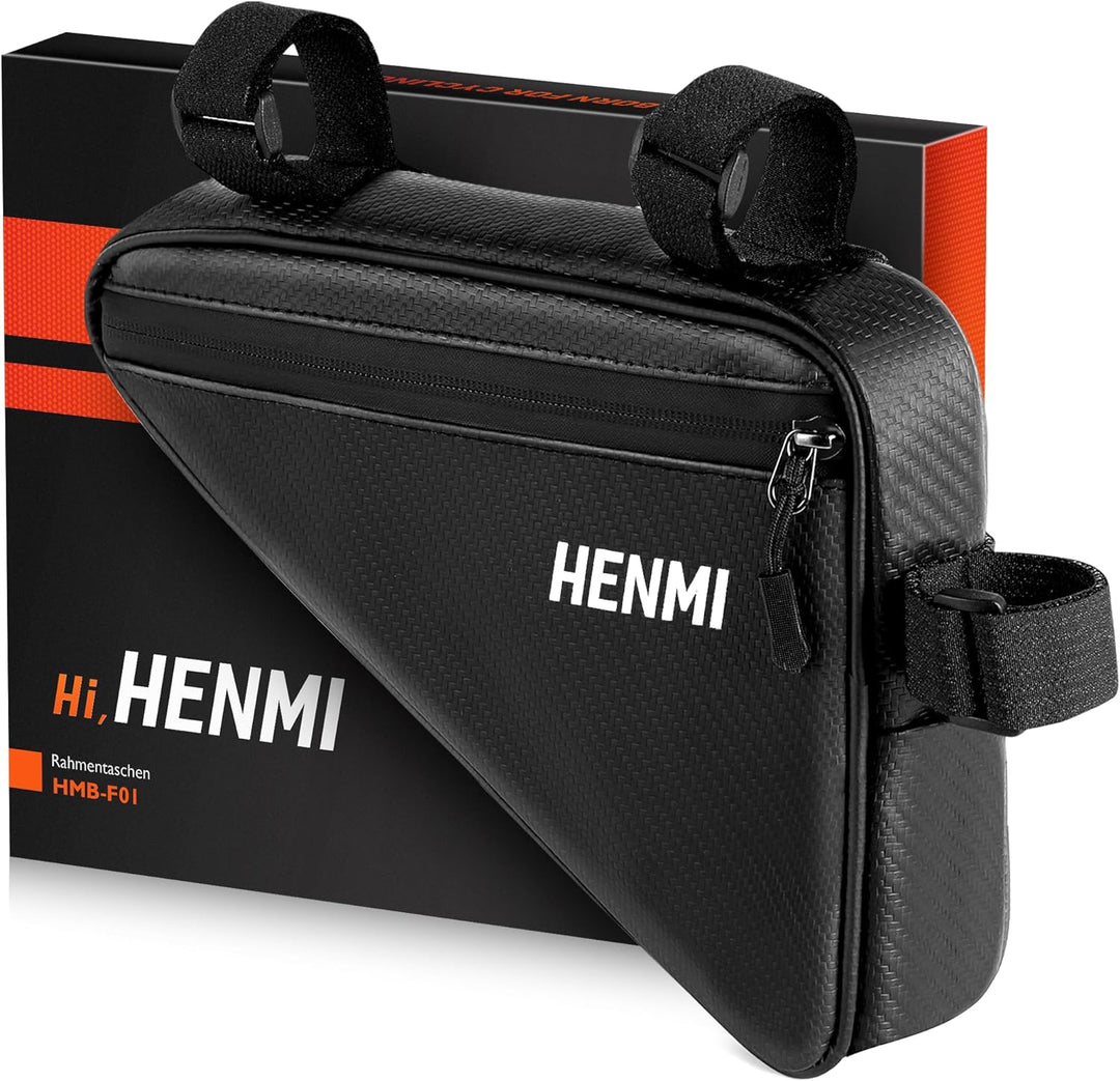 rennrad werkzeugtasche HENMI Fahrradtasche Rahmen, wasserdichte Rahmentasche Dreieckstasche,