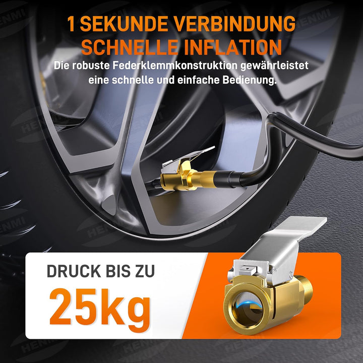 HENMI Fahrradventil Adapter Set, Alle Ventiladapter Fahrrad, Autoventil Adapter, Französisches ventil, Ballnadel, Kegelventil und Luftpumpe Adapter mit Sortierbox