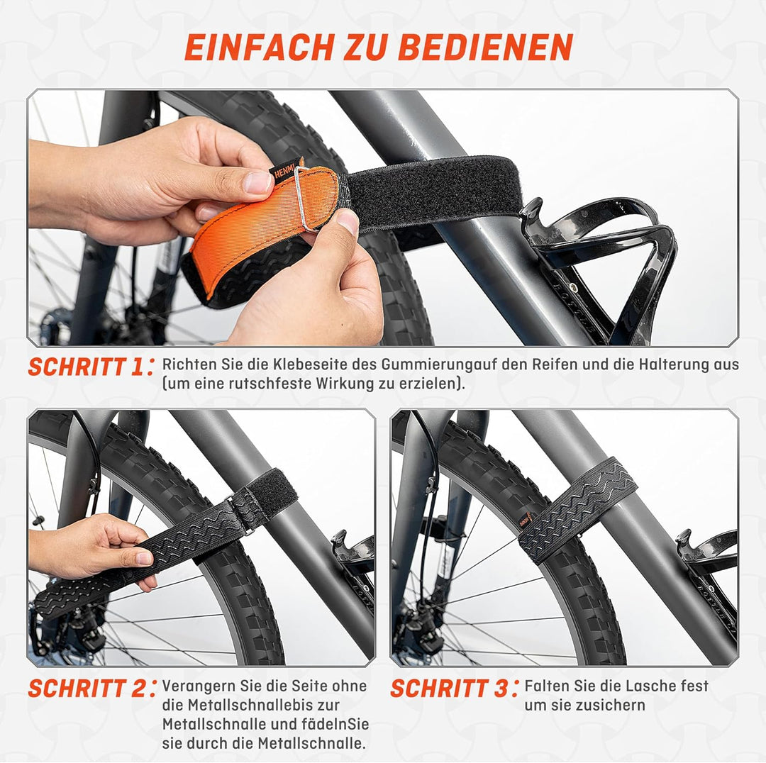 spanngurte aufbewahren HENMI Fahrradträger Gurte, 4 Stück Verstellbare Fahrrad Spanngurte, St
