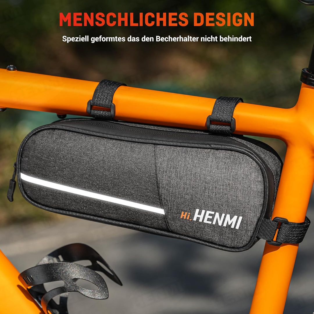 fahrradtasche rennrad rahmen HENMI Fahrradtasche Rahmen, Rahmentasche Fahrrad Klein mit Reflektiere