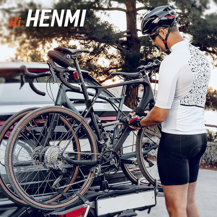 HENMI Fahrrad Rahmenschutz 4er Set,Carbon Rahmenschutz Fahrradträger,Fahrrad Transportschutz,Transportschutz Passend für Thule Fahrradträger,Fahrrad Zubehör