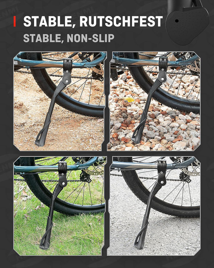 HENMI Fahrradständer 24-29 Zoll,Maximale Belastung(Pro 35,Pro+ 45, Pro Max45) KG,Höhenverstellbarer Fahrrad ständer,Stabil Fahrradständer für Mountainbike, Trekkingrad, Cityrad, Pendlerfahrräder