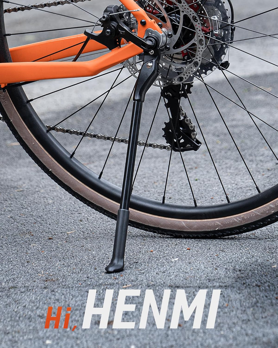 HENMI 4mm Schnellspanner Fahrradständer,Höhenverstellbarer Fahrrad ständer,Fahrradständer Hinterrad für 24-29 Zoll Mountainbike, E-Bike, Cityrad, Rennrad mit Schnellwechsel-System