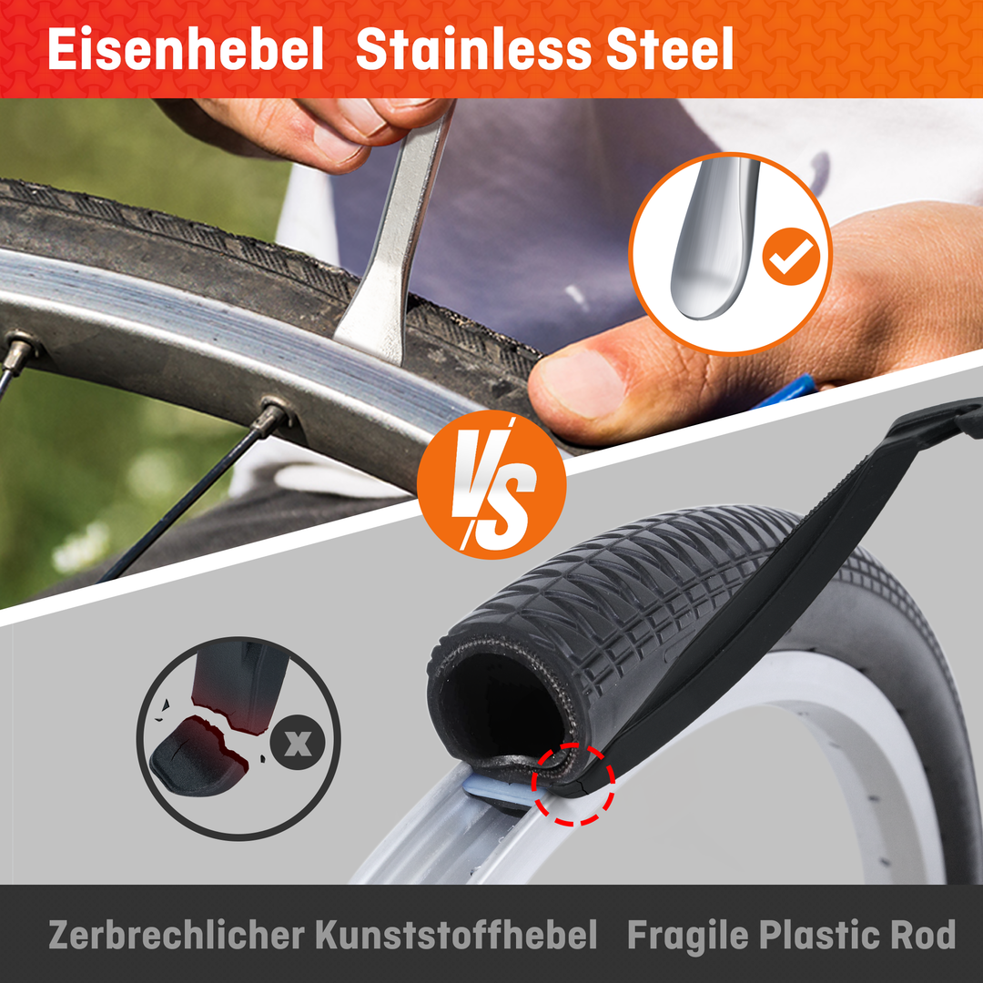 flickzeug fahrrad tankstelle HENMI Flickzeug Fahrrad Reparaturset, Tragbar Fahrrad Flickzeug Set mi