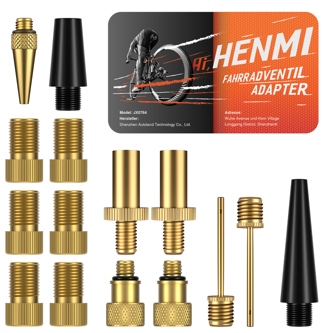 mountainbike ventil adapter HENMI Fahrradventil Adapter Set, Alle Fahrrad Adapter Französisches Ve