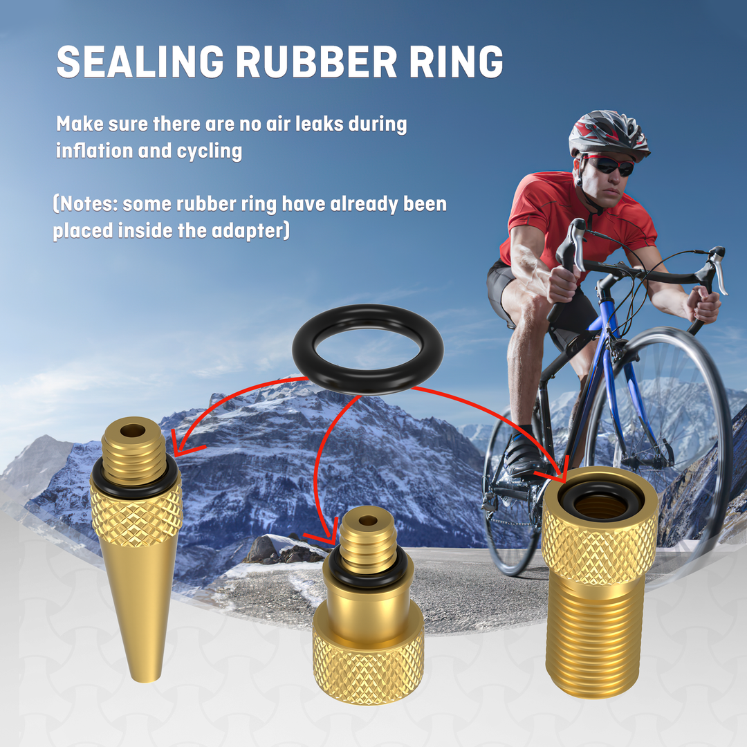 fahrradpumpe französisches ventil adapter HENMI Fahrradventil Adapter Set, Alle Fahrrad Adapter Französisches Ve