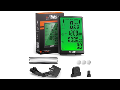 fahrradcomputer einstellen dst HENMI Fahrradcomputer Kabellos, 3,2 Zoll Multifunktion Fahrradtacho Ka